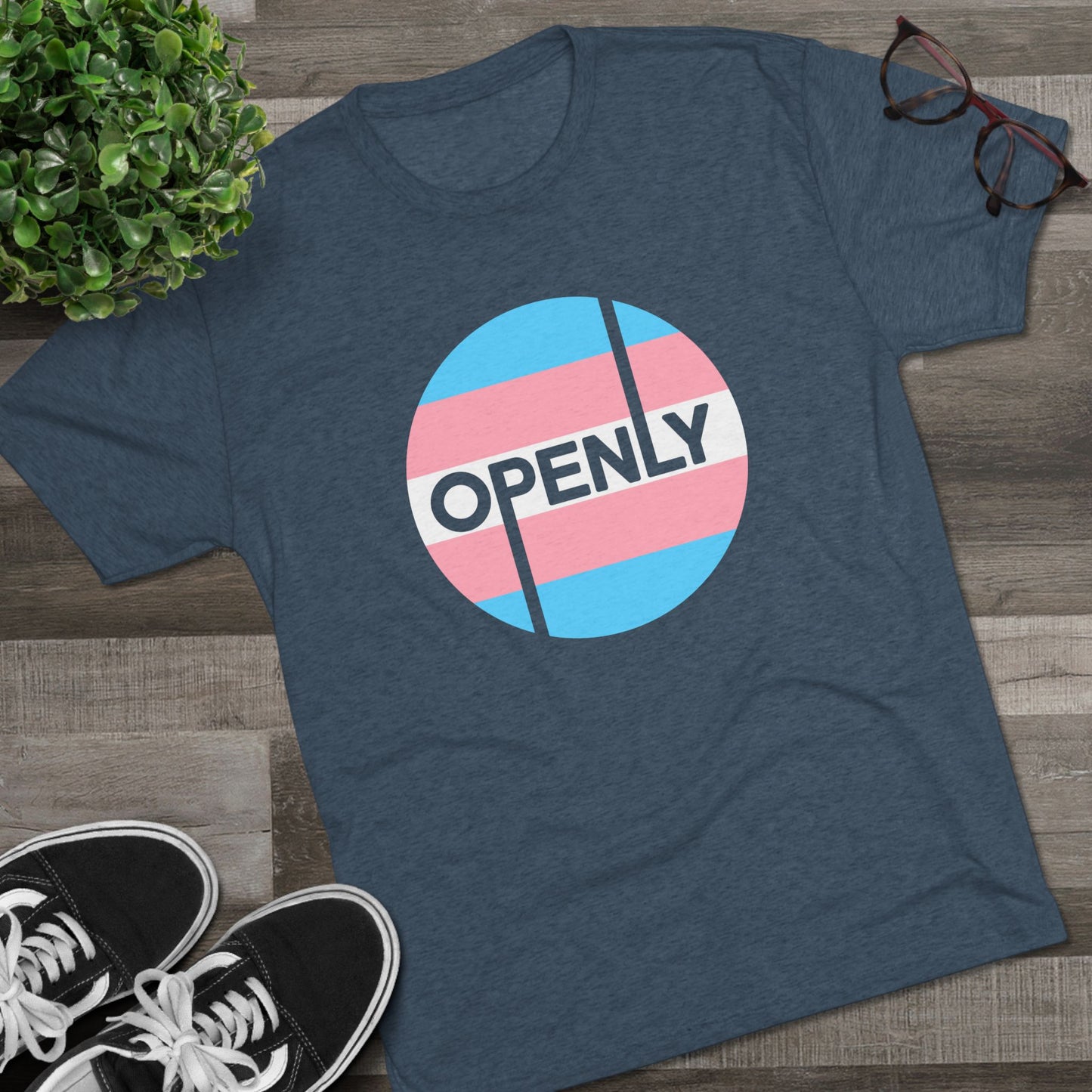 Openly Trans Unisex Tri-Blend Crew Tee