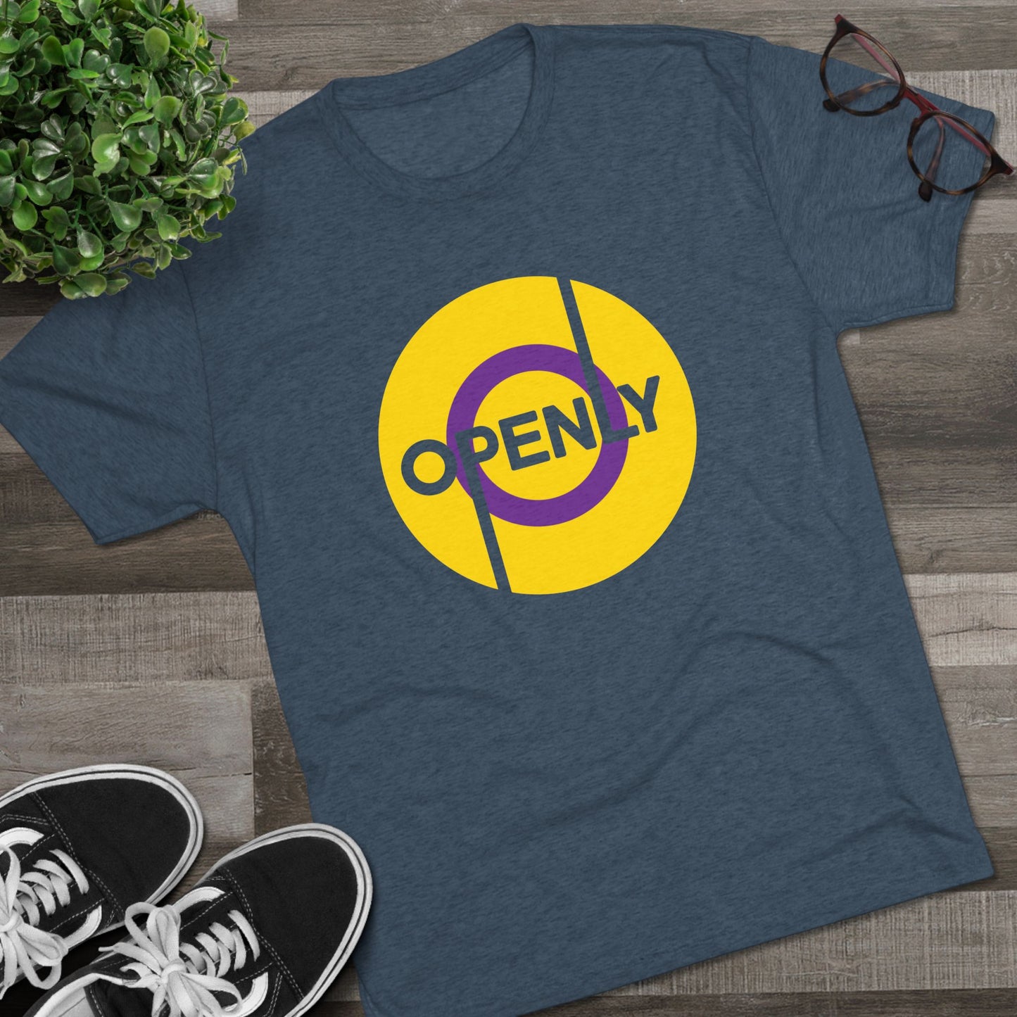 Openly Intersex Unisex Tri-Blend Crew Tee