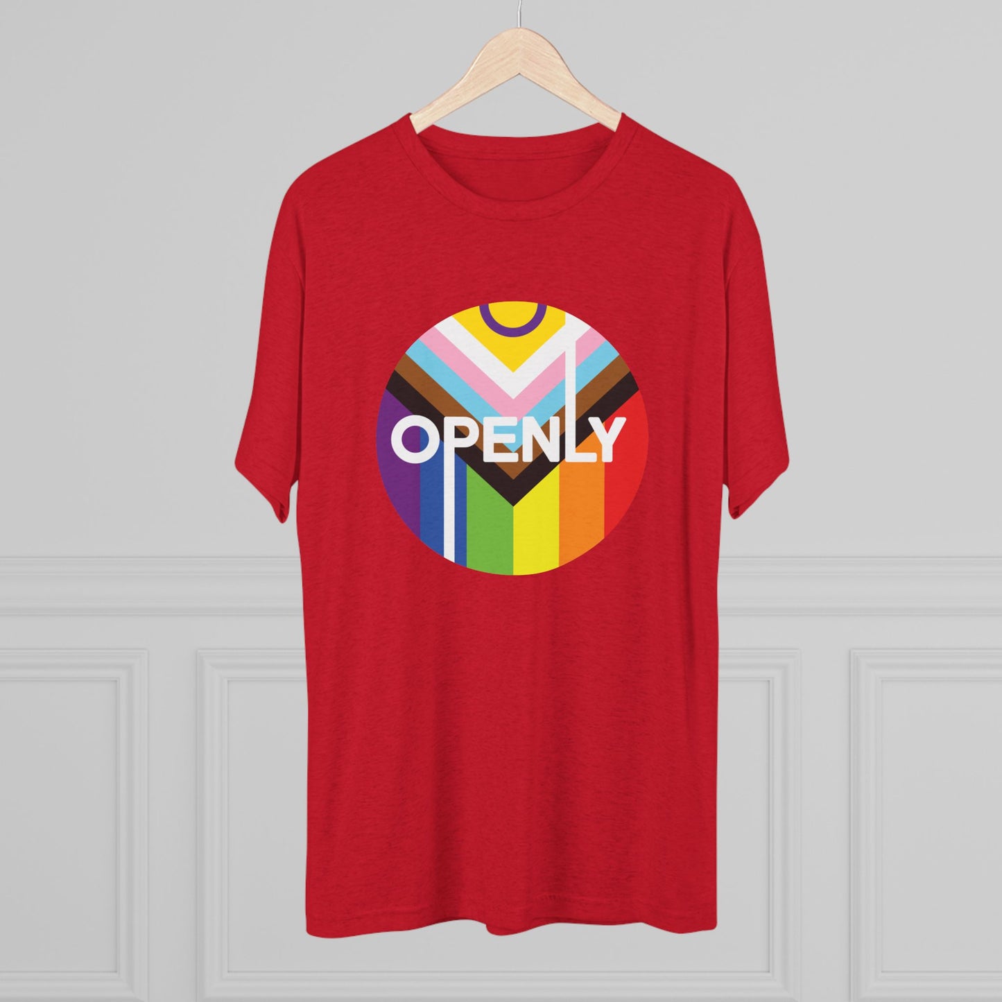 Openly LGBTQIA+ Unisex Tri-Blend Crew Tee