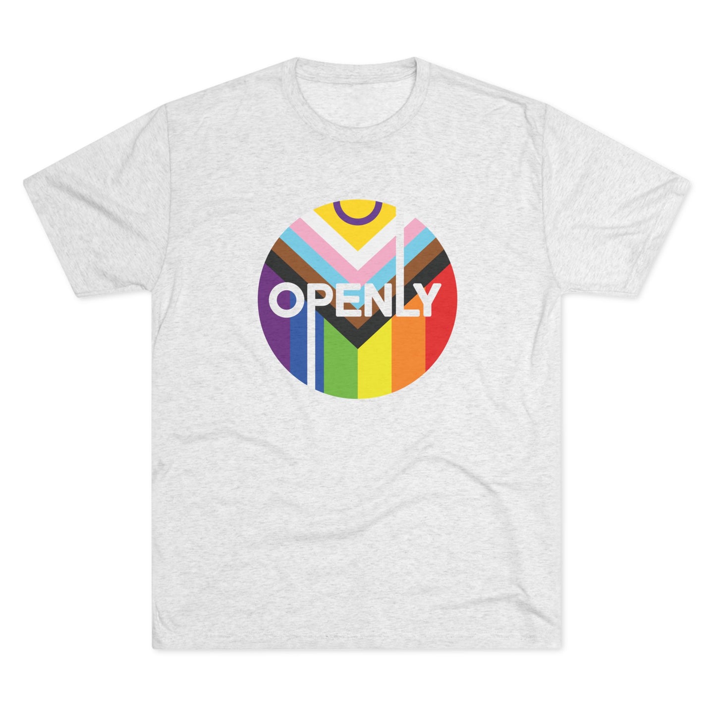 Openly LGBTQIA+ Unisex Tri-Blend Crew Tee