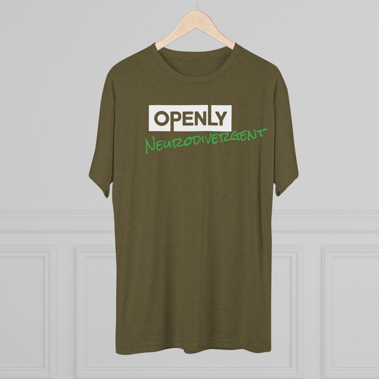 "Openly Neurodivergent" Unisex Tri-Blend Crew Tee