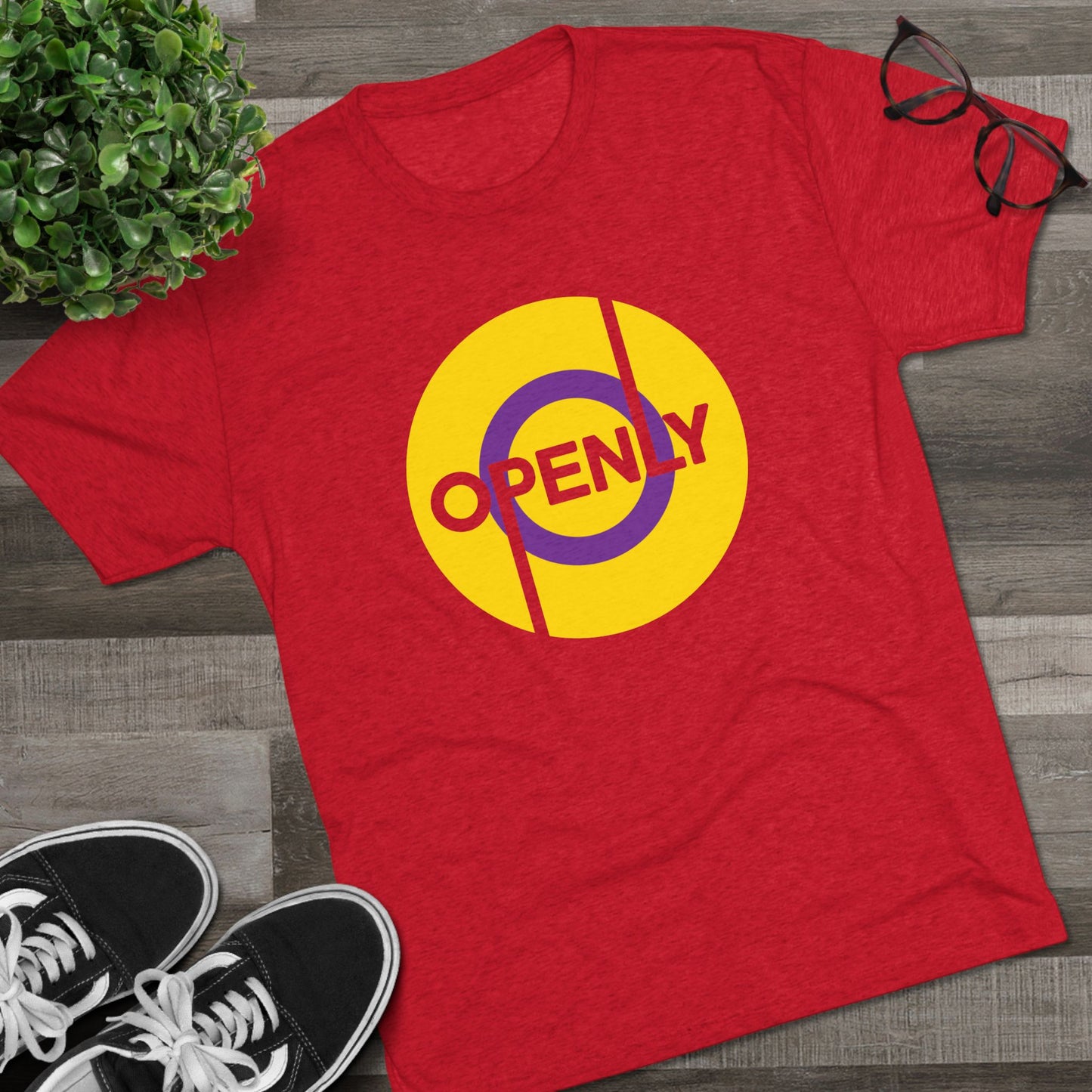 Openly Intersex Unisex Tri-Blend Crew Tee