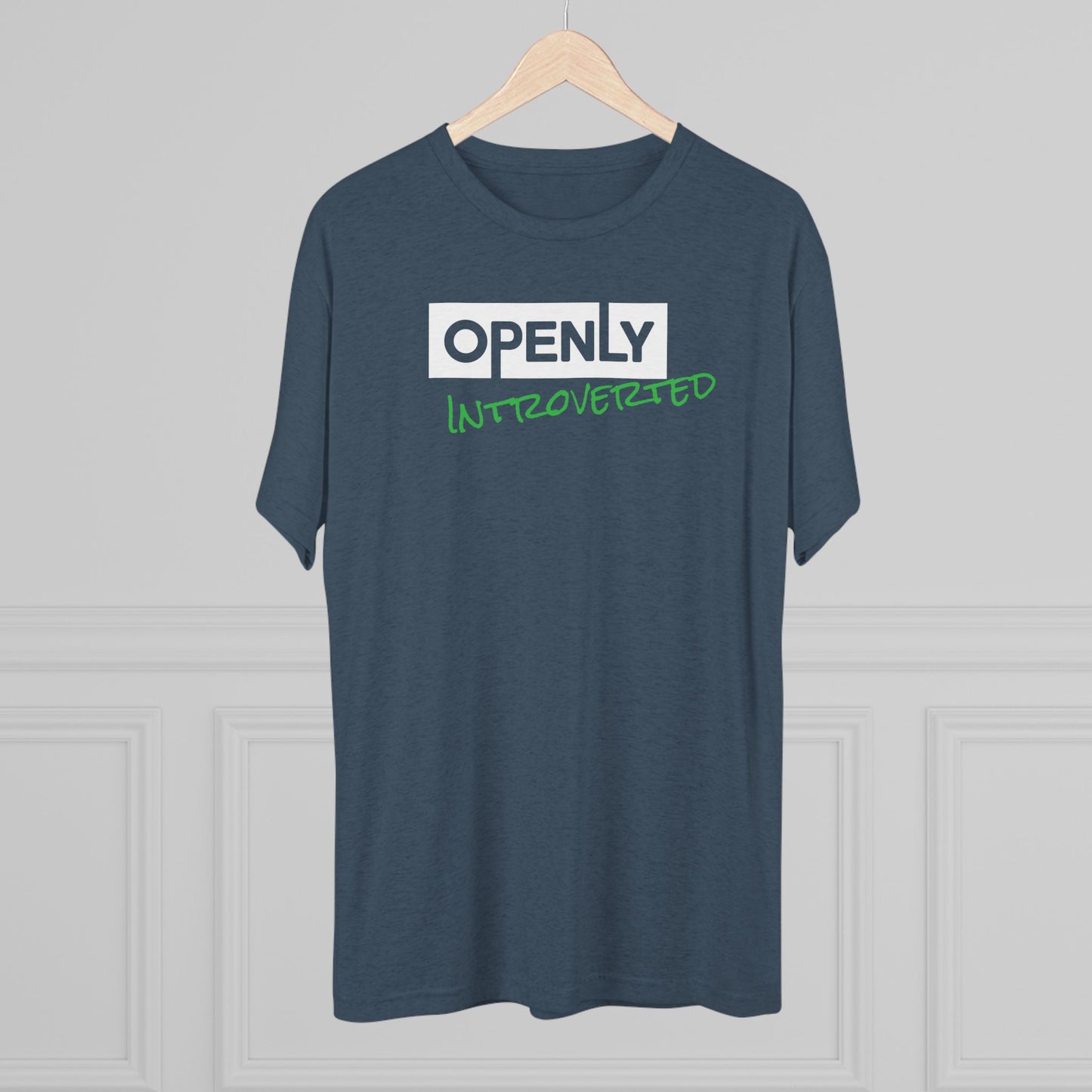 "Openly Introverted" Unisex Tri-Blend Crew Tee