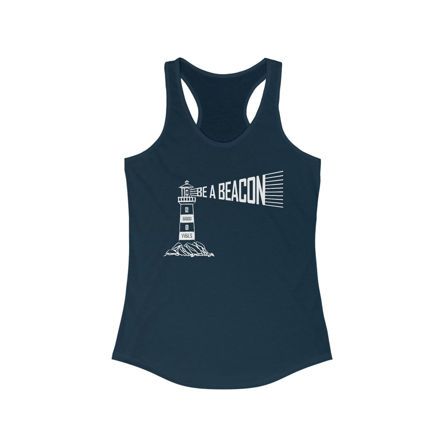 Be a Beacon Women's Racerback Tank Top - Inspirational Fitness Apparel