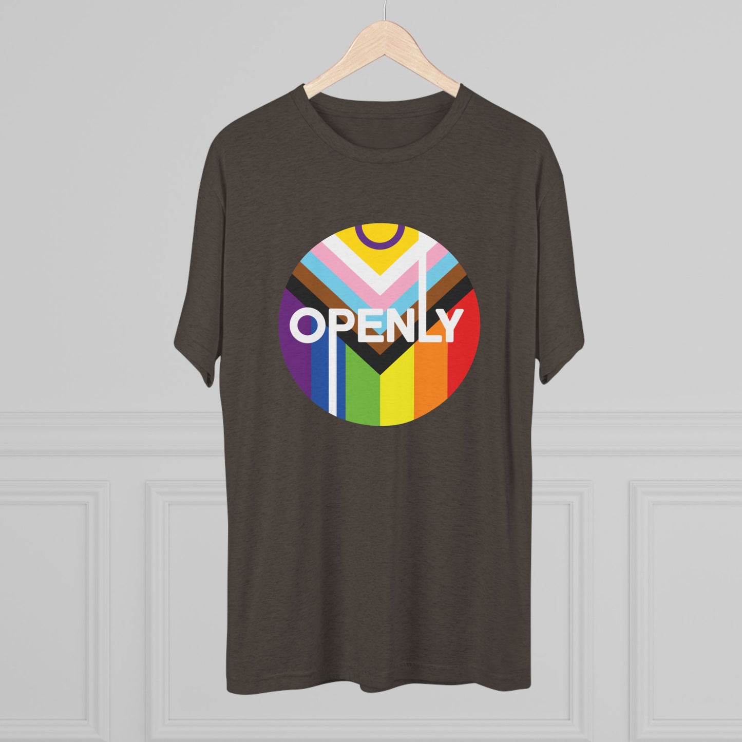 Openly LGBTQIA+ Unisex Tri-Blend Crew Tee