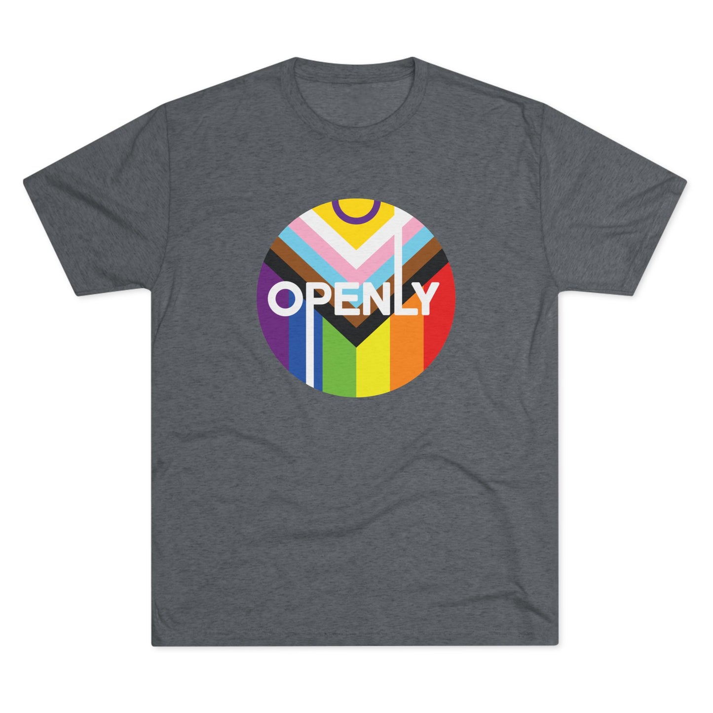 Openly LGBTQIA+ Unisex Tri-Blend Crew Tee