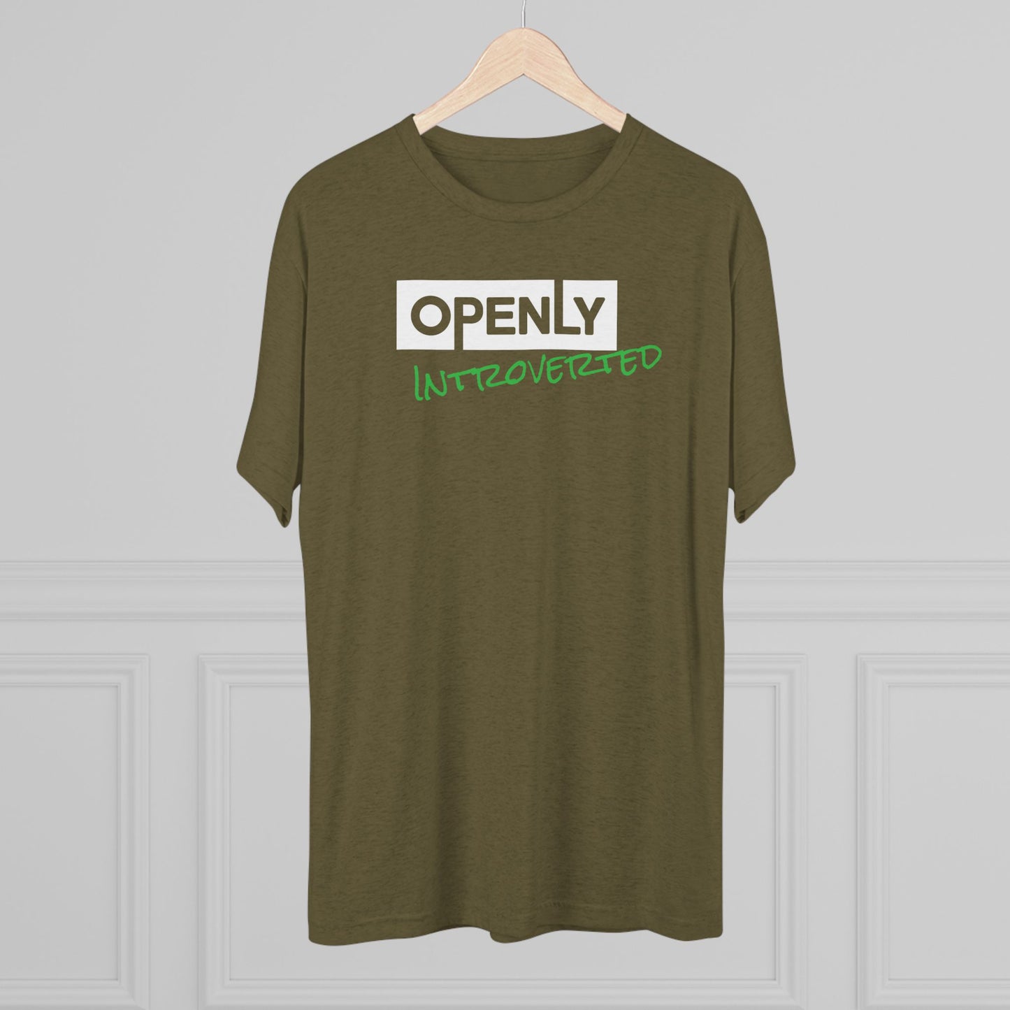 "Openly Introverted" Unisex Tri-Blend Crew Tee