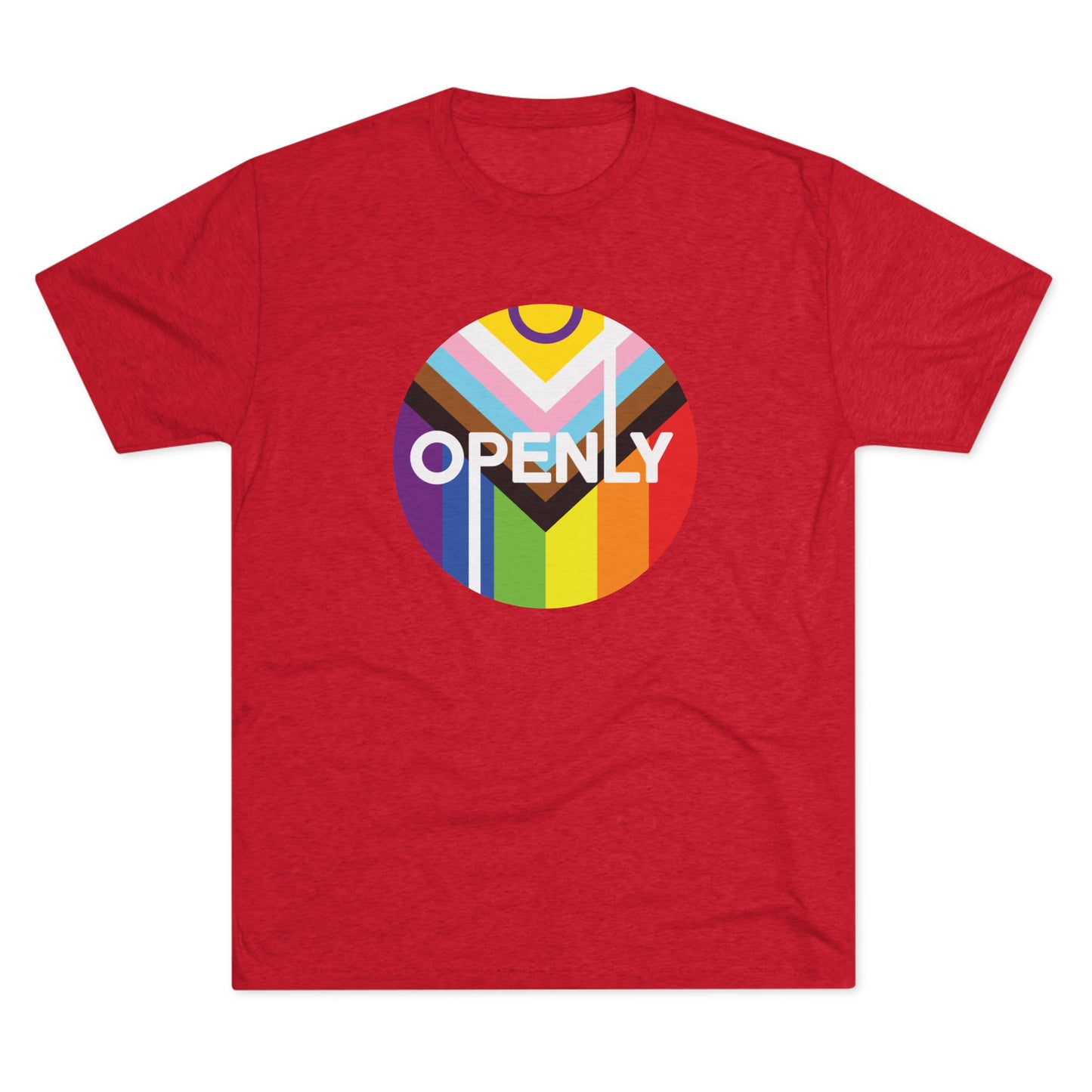 Openly LGBTQIA+ Unisex Tri-Blend Crew Tee