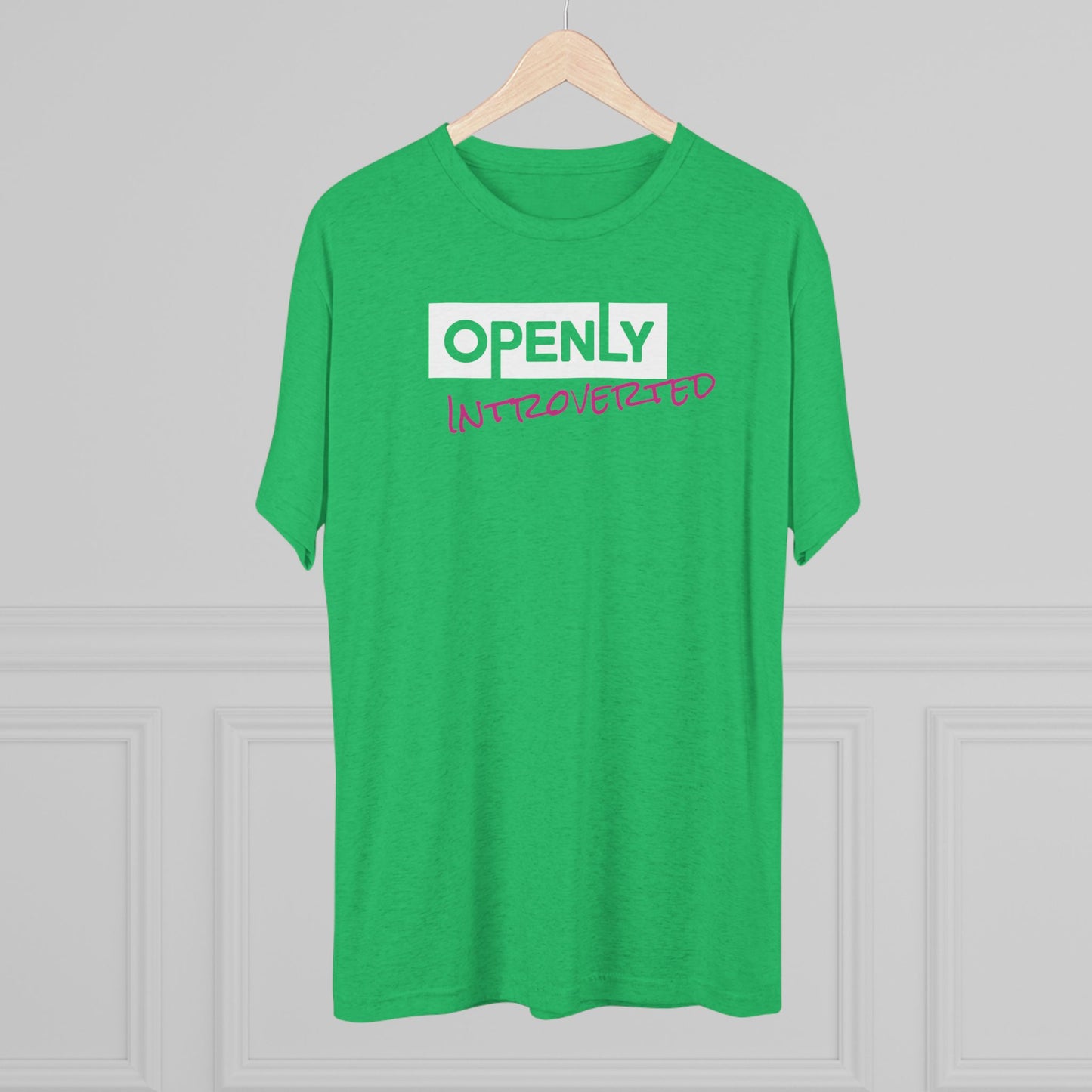 "Openly Introverted" Unisex Tri-Blend Crew Tee