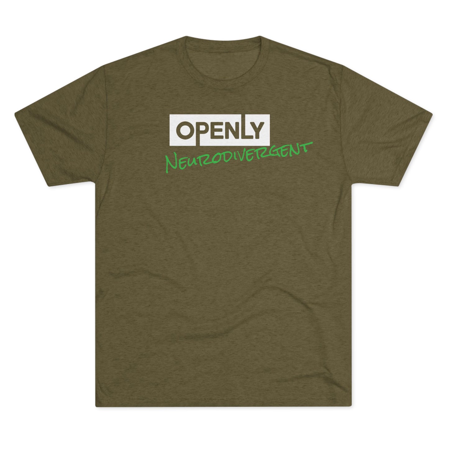 "Openly Neurodivergent" Unisex Tri-Blend Crew Tee
