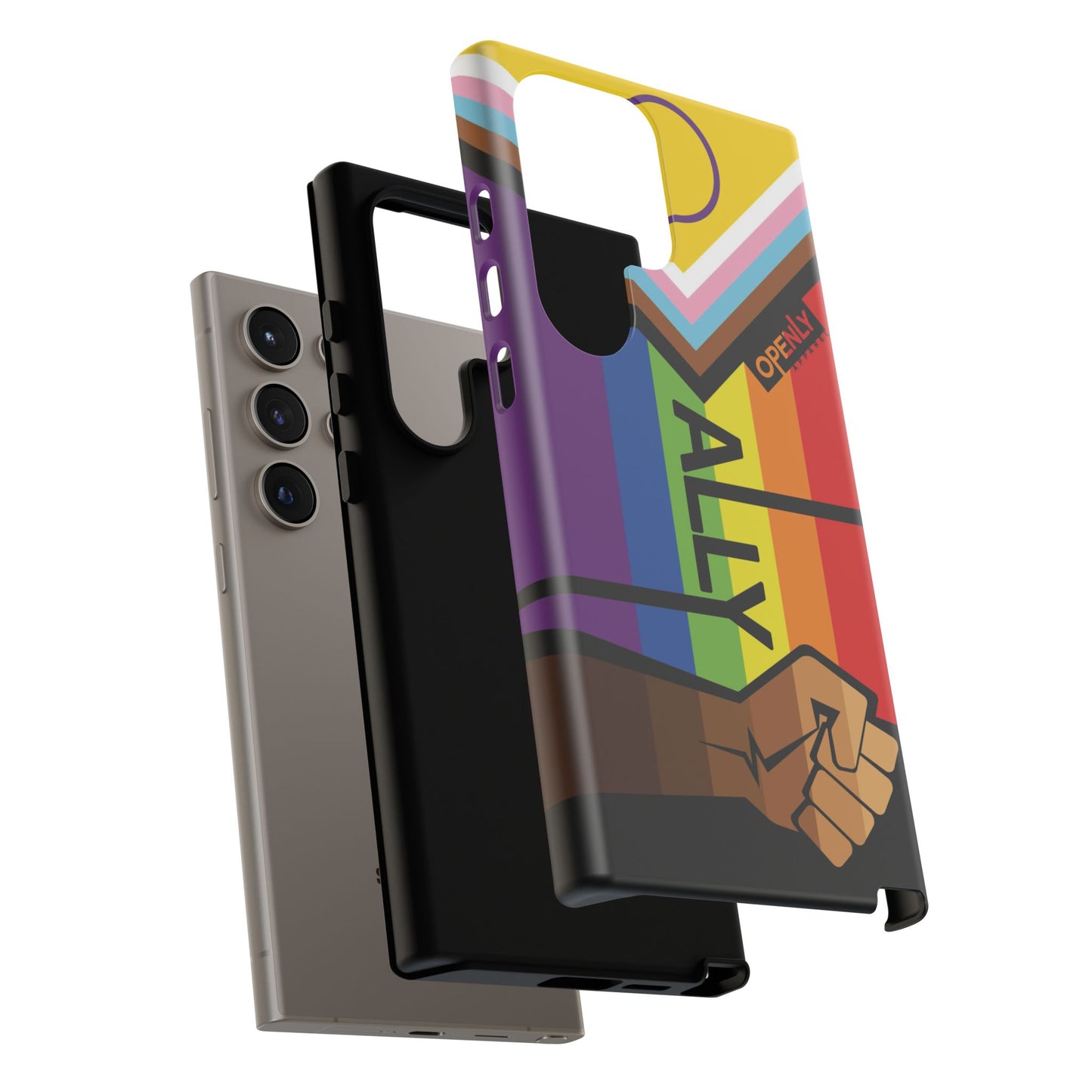 Ally Phone Case - Openly: Ally Design for LGBTQ+ & BIPOC Supporters