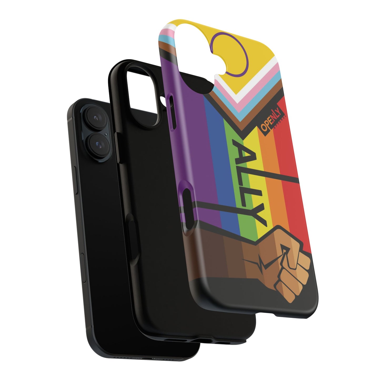 Ally Phone Case - Openly: Ally Design for LGBTQ+ & BIPOC Supporters