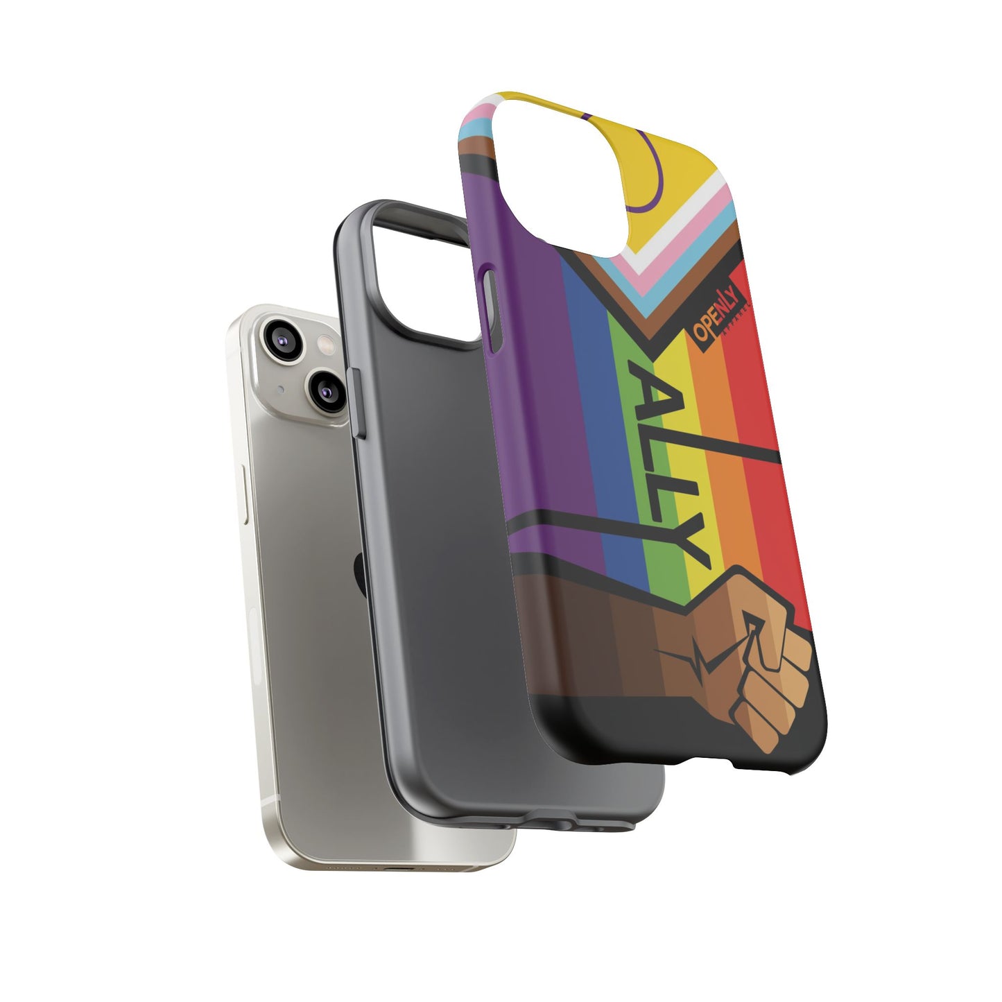 Ally Phone Case - Openly: Ally Design for LGBTQ+ & BIPOC Supporters