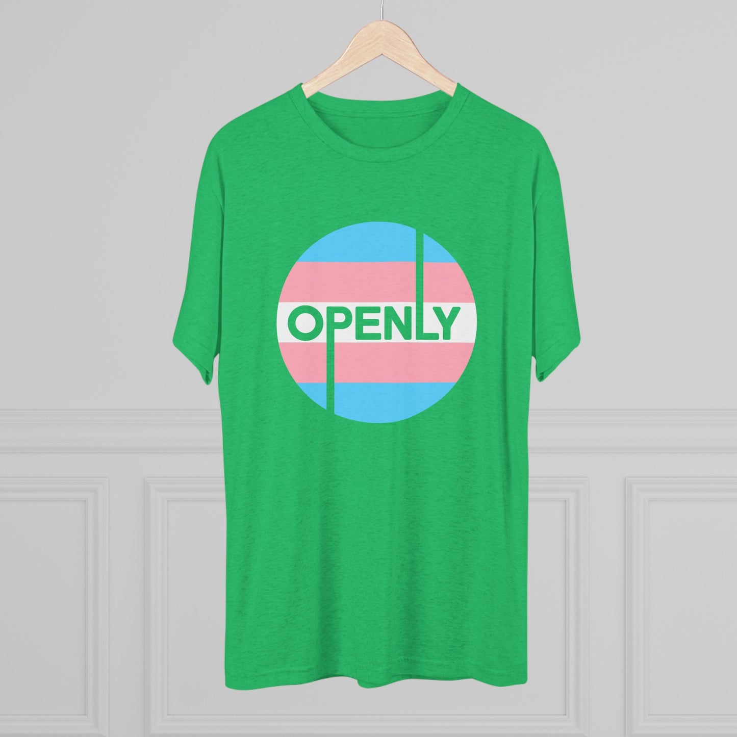 Openly Trans Unisex Tri-Blend Crew Tee
