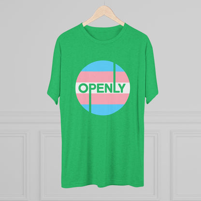 Openly Trans Unisex Tri-Blend Crew Tee