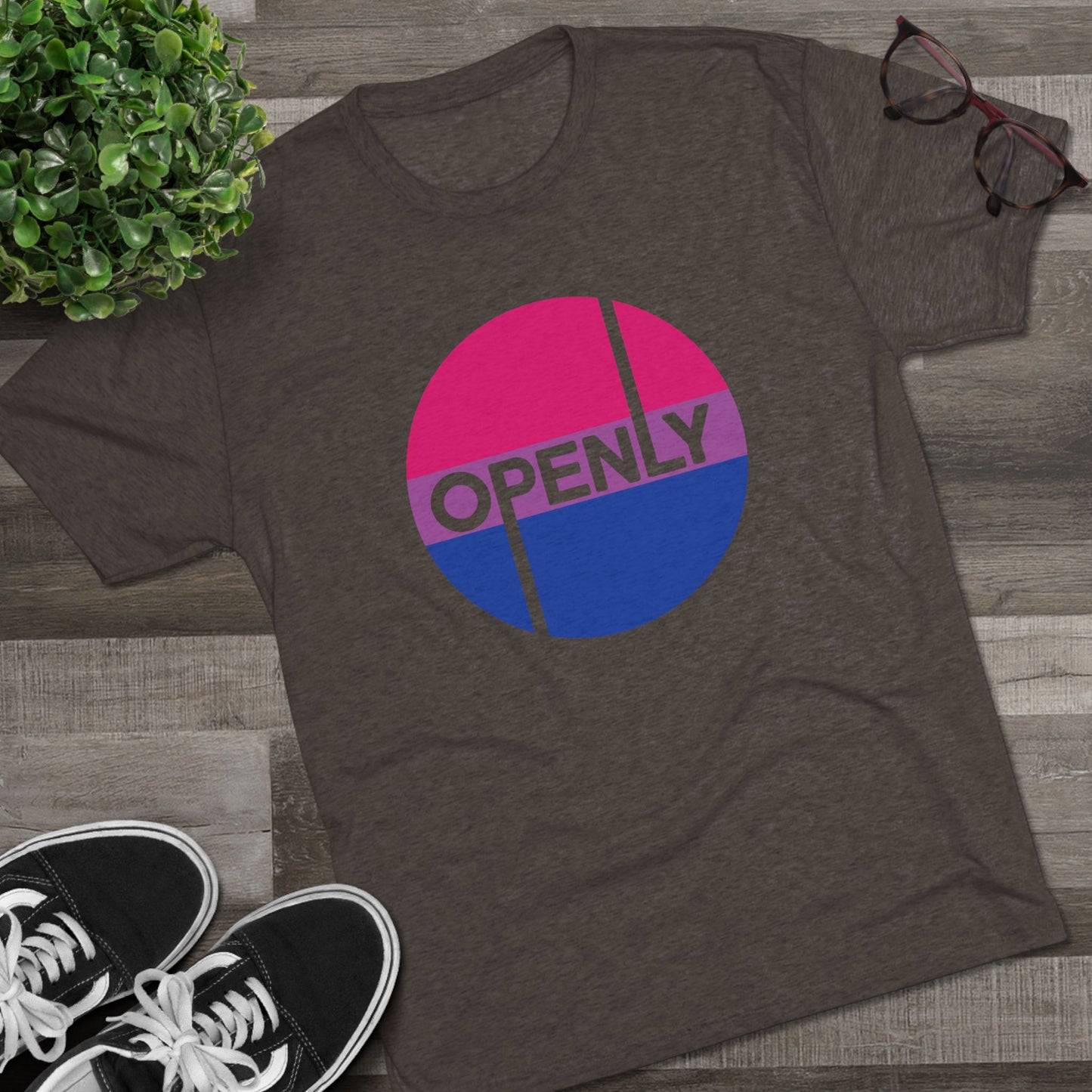 Openly Bi Unisex Tri-Blend Crew Tee