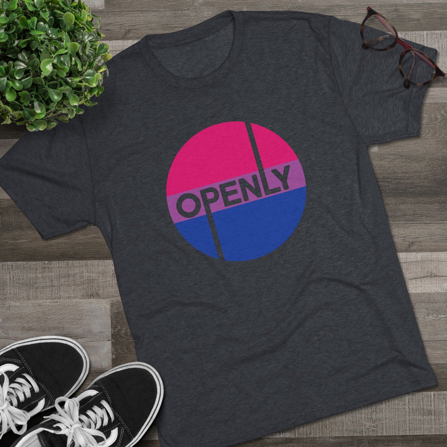 Openly Bi Unisex Tri-Blend Crew Tee