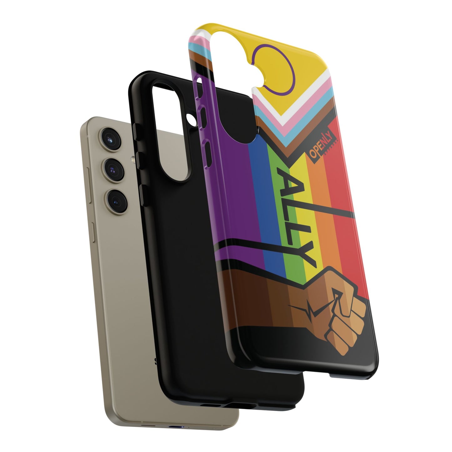 Ally Phone Case - Openly: Ally Design for LGBTQ+ & BIPOC Supporters