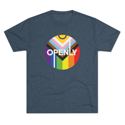 Openly LGBTQIA+ Unisex Tri-Blend Crew Tee