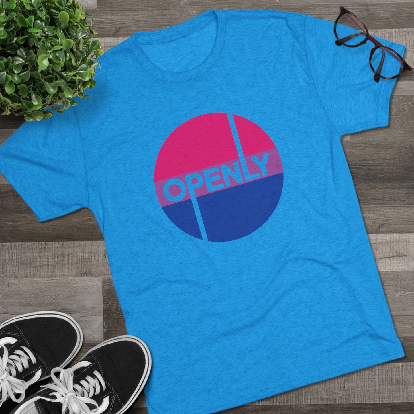Openly Bi Unisex Tri-Blend Crew Tee