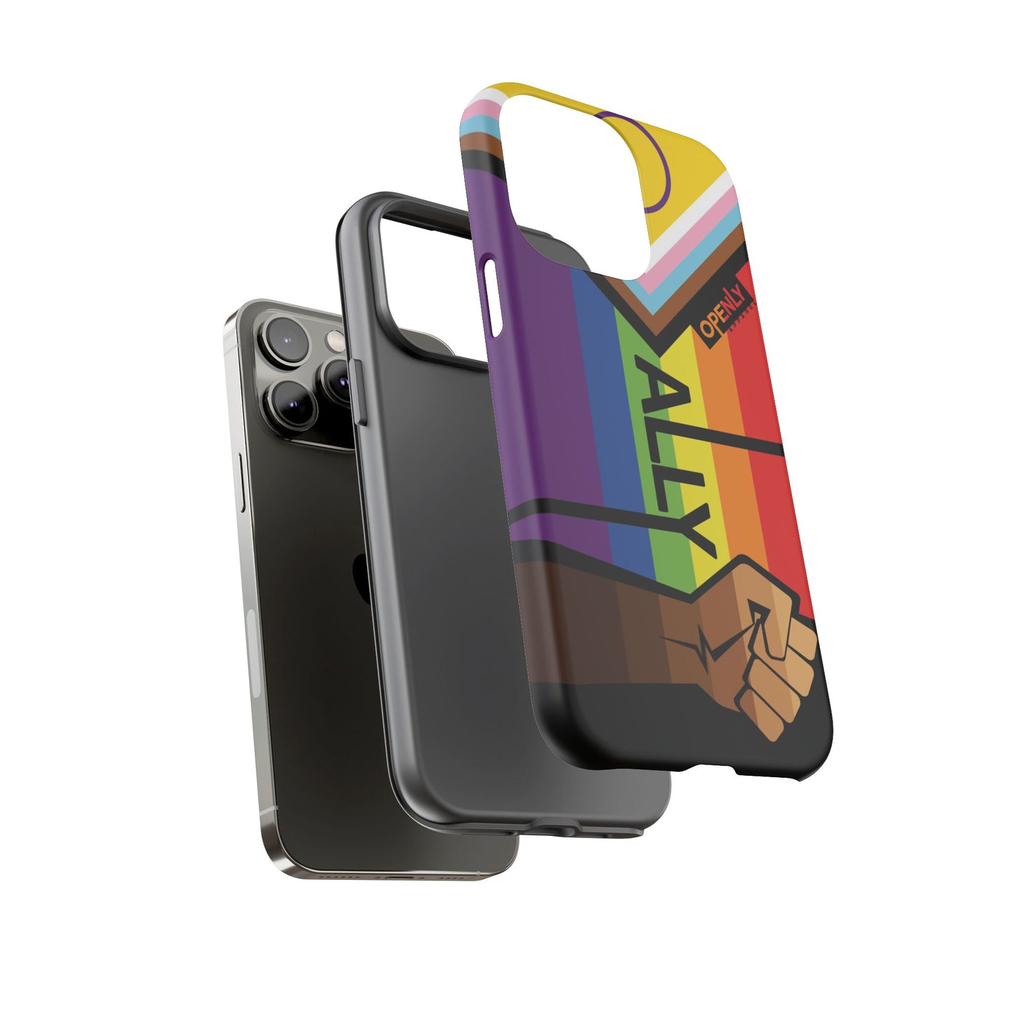 Ally Phone Case - Openly: Ally Design for LGBTQ+ & BIPOC Supporters