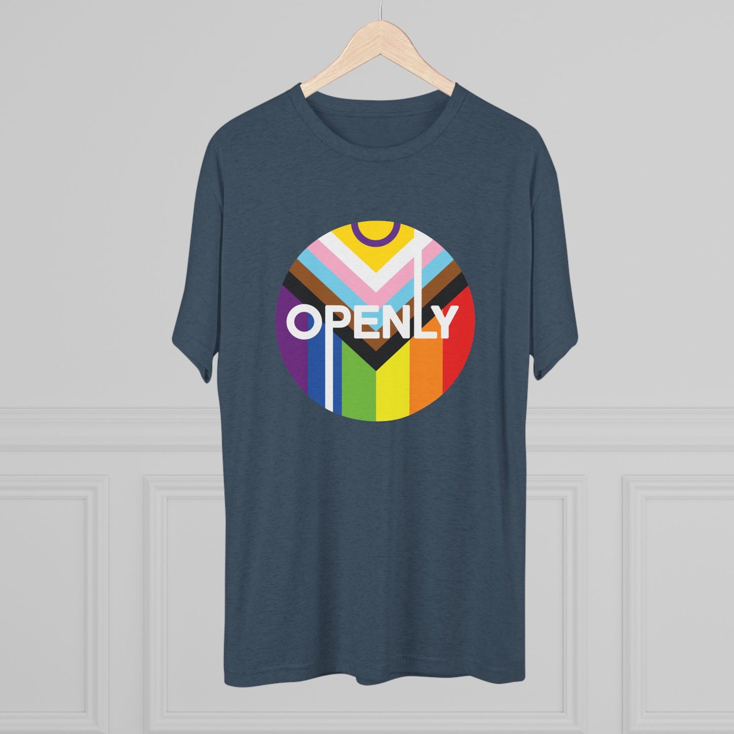 Openly LGBTQIA+ Unisex Tri-Blend Crew Tee