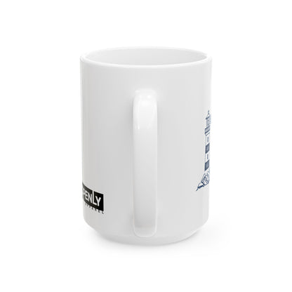 "Be a Beacon"/Good Vibes Lighthouse Mug