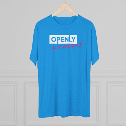 "Openly Introverted" Unisex Tri-Blend Crew Tee