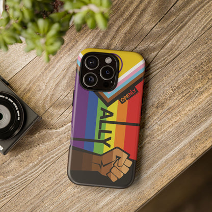 Ally Phone Case - Openly: Ally Design for LGBTQ+ & BIPOC Supporters