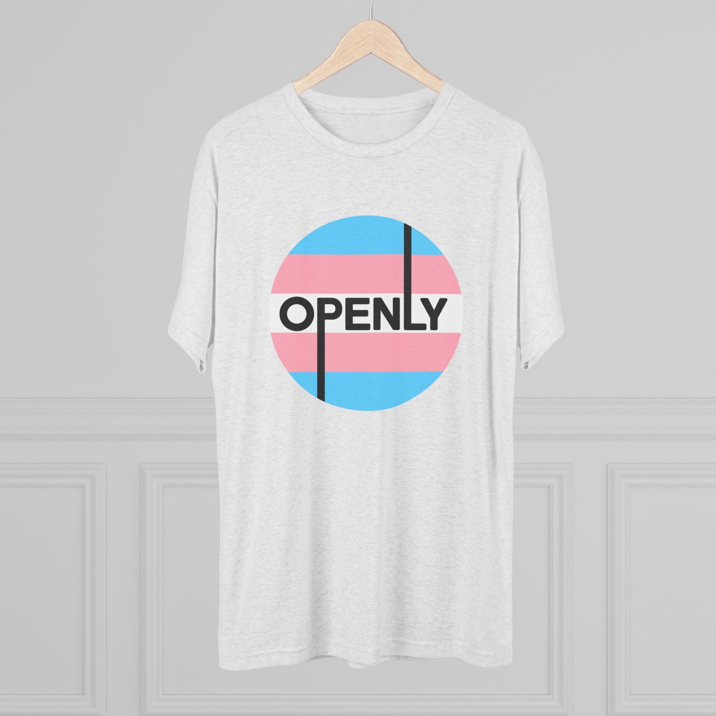 Openly Trans Unisex Tri-Blend Crew Tee