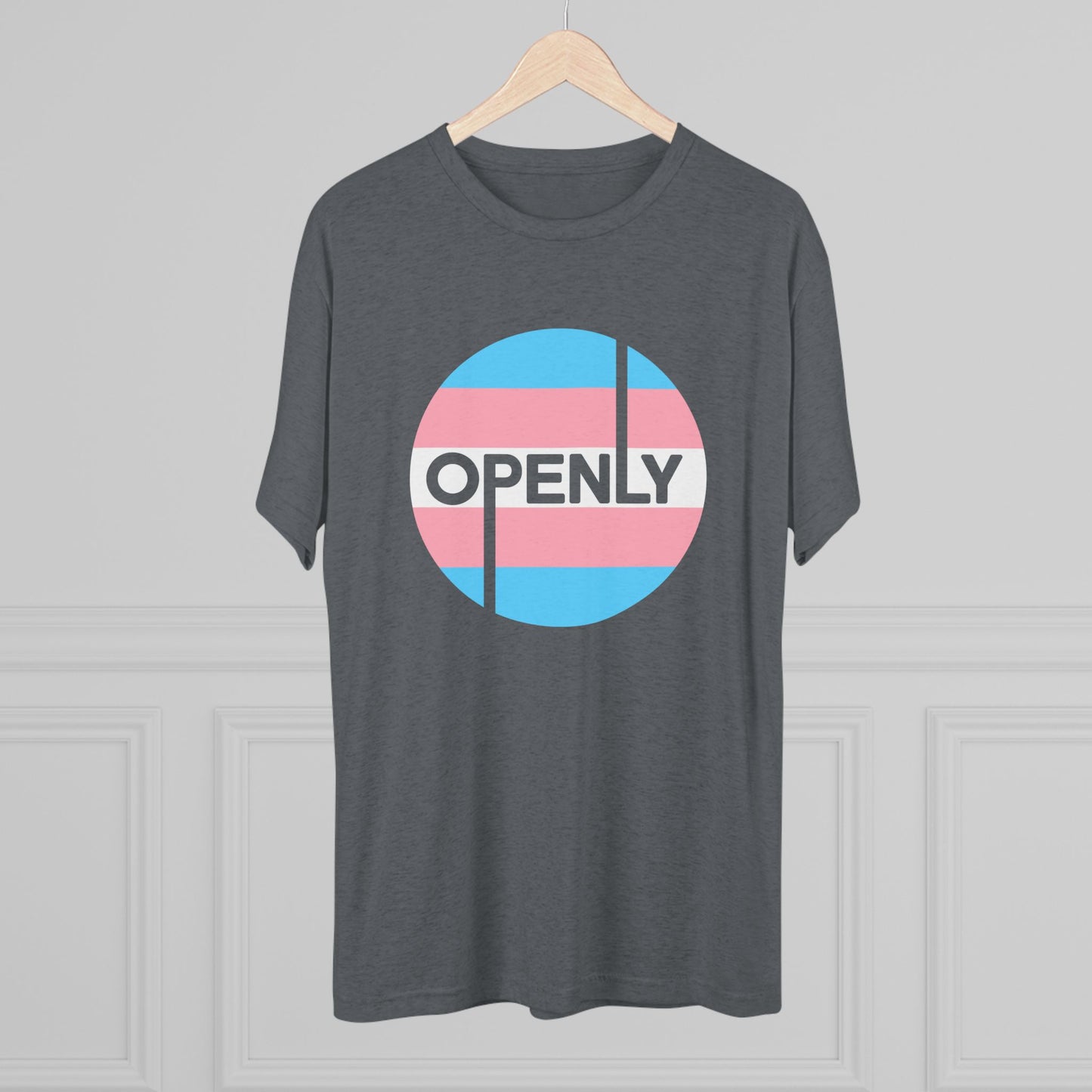 Openly Trans Unisex Tri-Blend Crew Tee