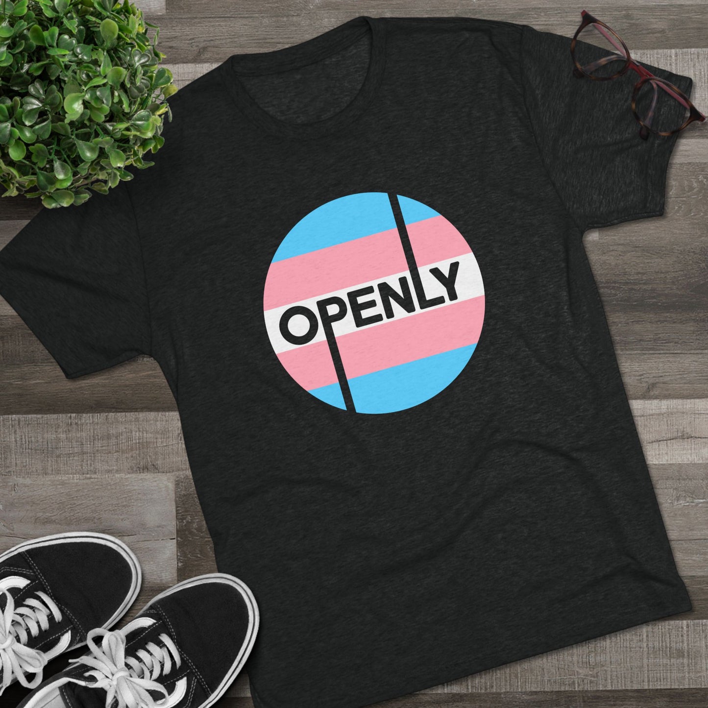 Openly Trans Unisex Tri-Blend Crew Tee