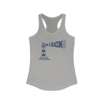 Be a Beacon Women's Racerback Tank Top - Inspirational Fitness Apparel