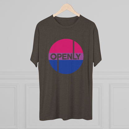 Openly Bi Unisex Tri-Blend Crew Tee