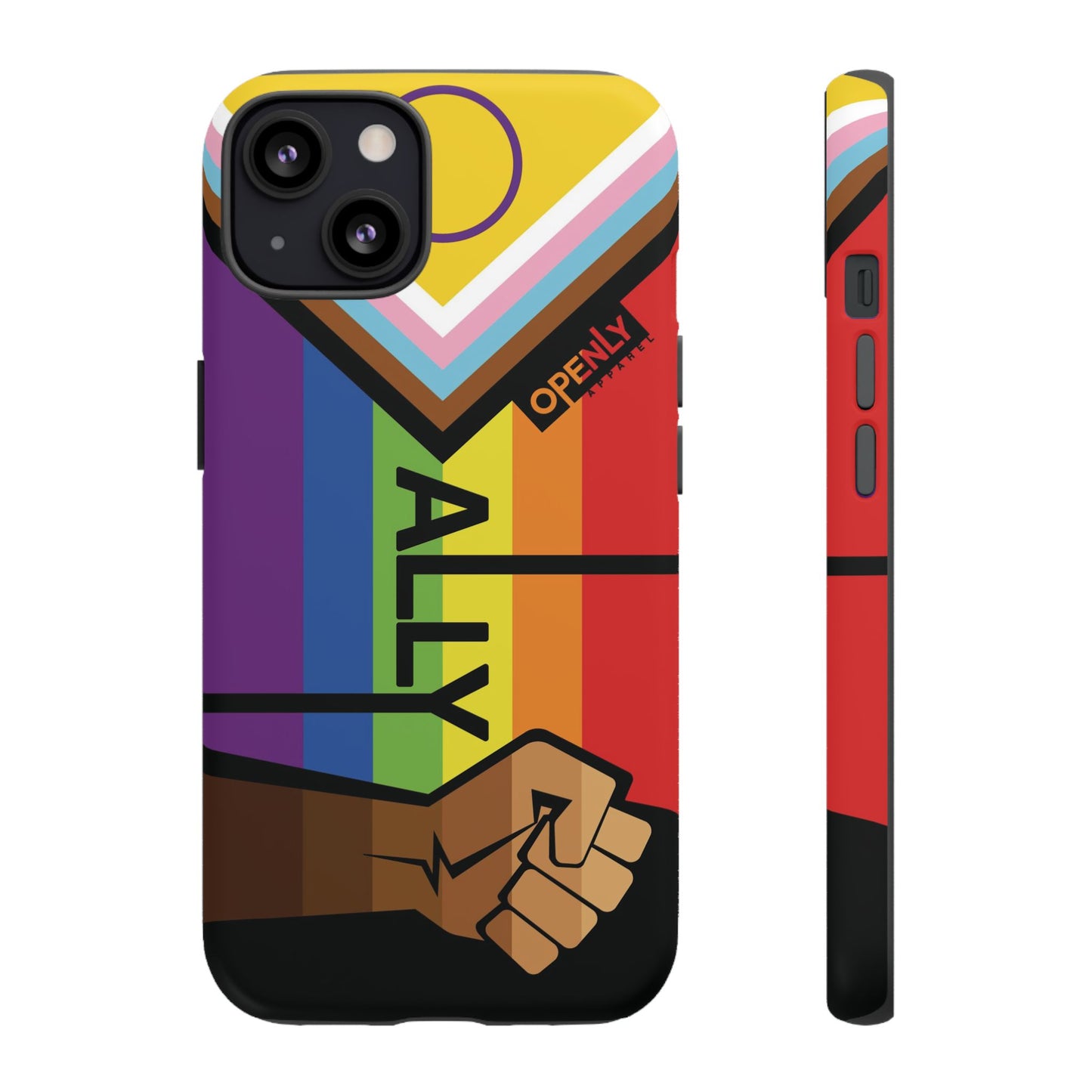 Ally Phone Case - Openly: Ally Design for LGBTQ+ & BIPOC Supporters