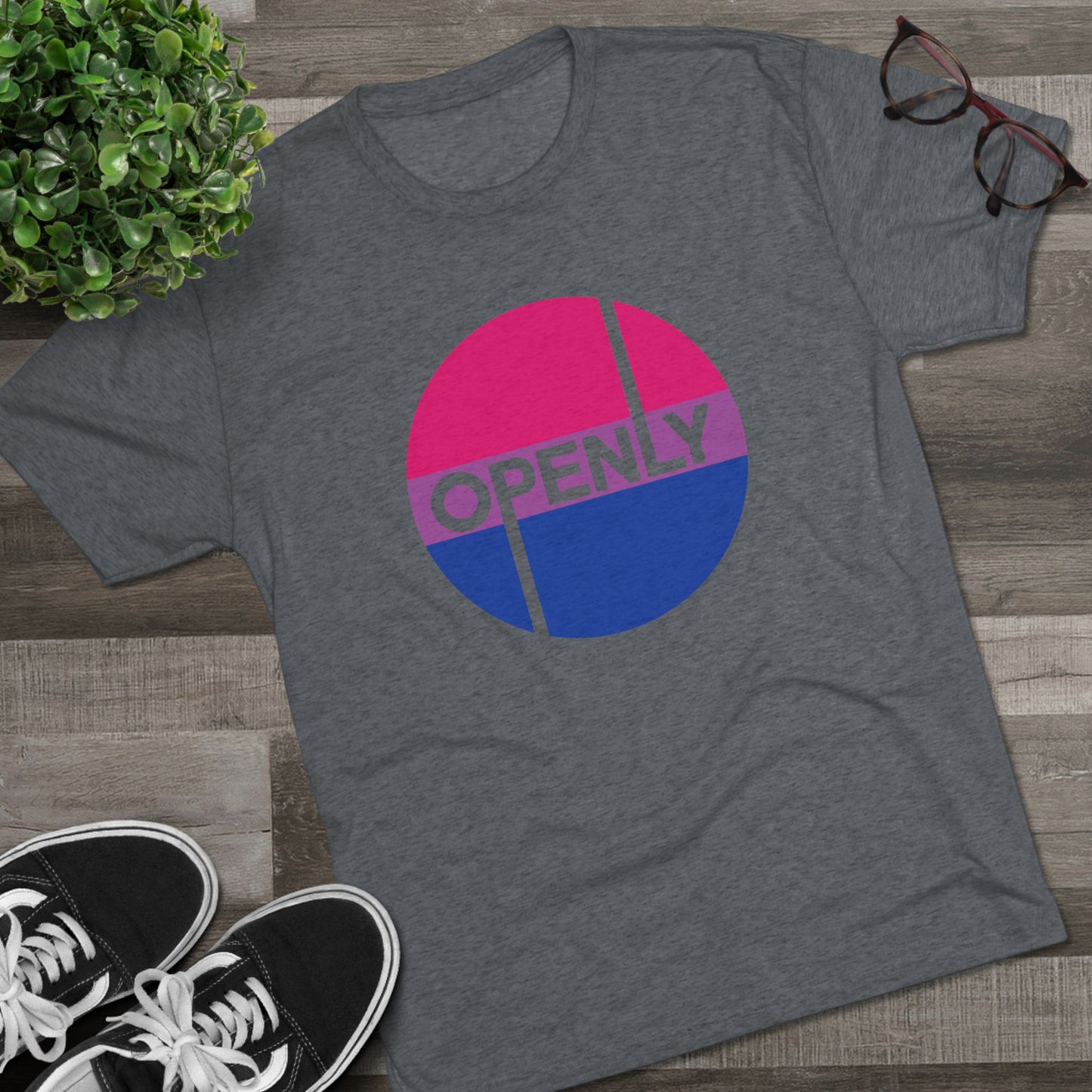 Openly Bi Unisex Tri-Blend Crew Tee
