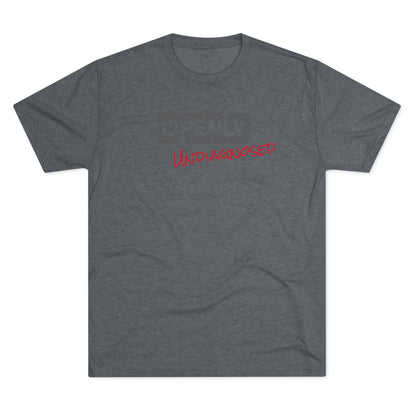 "Openly Undiagnosed" Unisex Tri-Blend Crew Tee