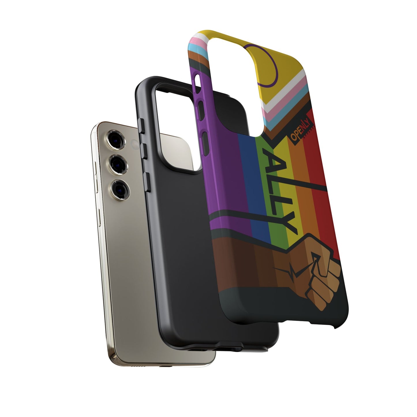 Ally Phone Case - Openly: Ally Design for LGBTQ+ & BIPOC Supporters