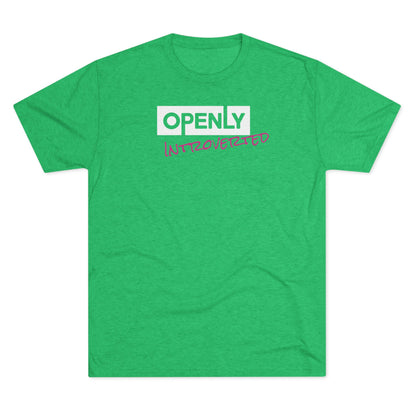 "Openly Introverted" Unisex Tri-Blend Crew Tee