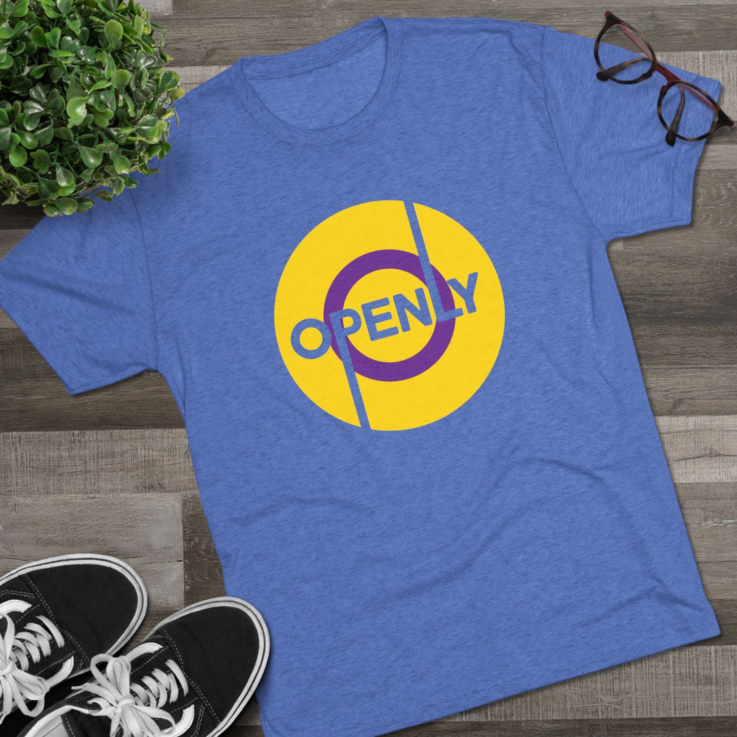 Openly Intersex Unisex Tri-Blend Crew Tee