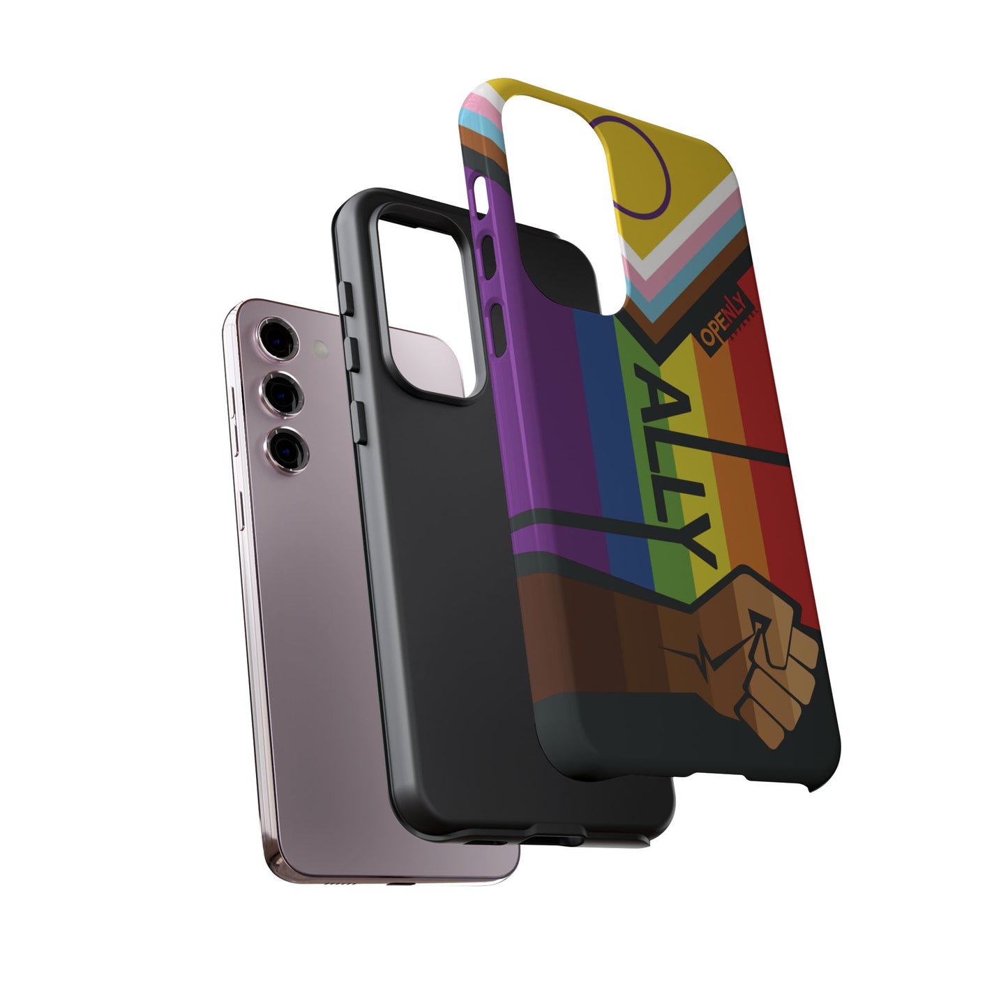 Ally Phone Case - Openly: Ally Design for LGBTQ+ & BIPOC Supporters