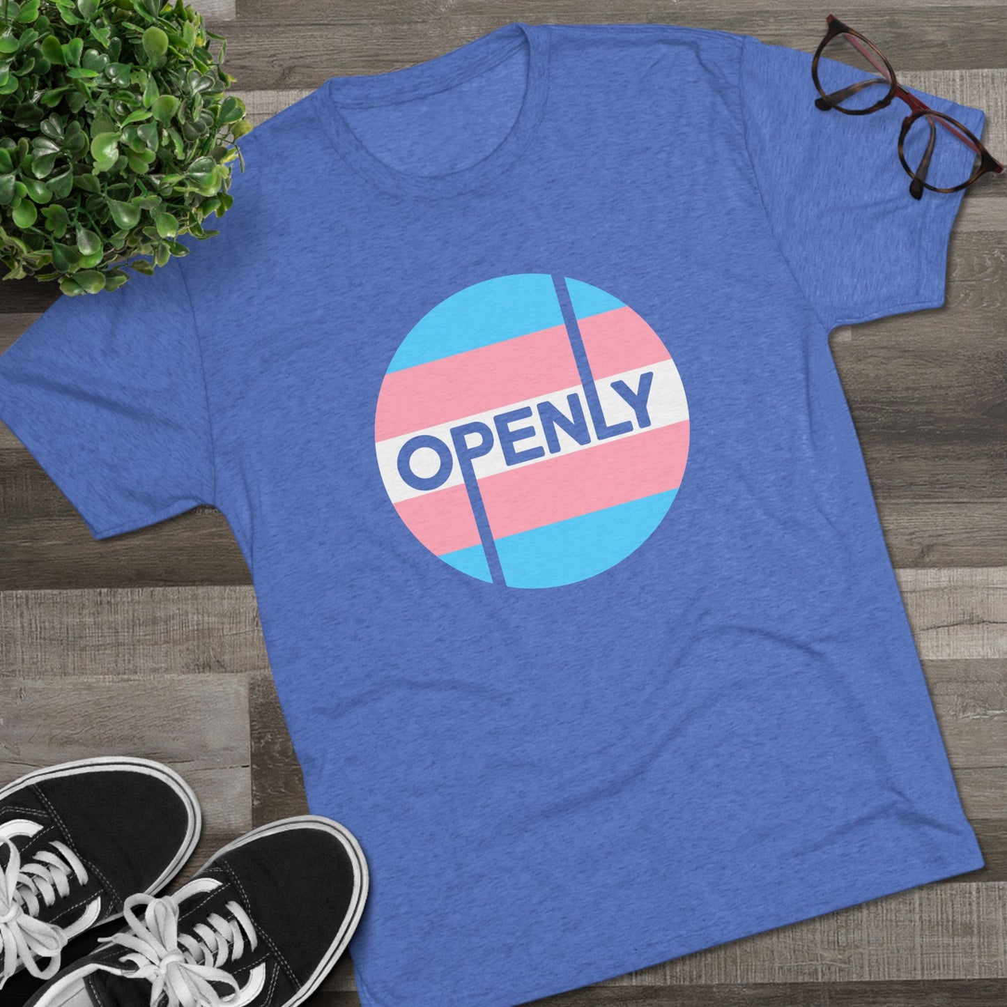 Openly Trans Unisex Tri-Blend Crew Tee