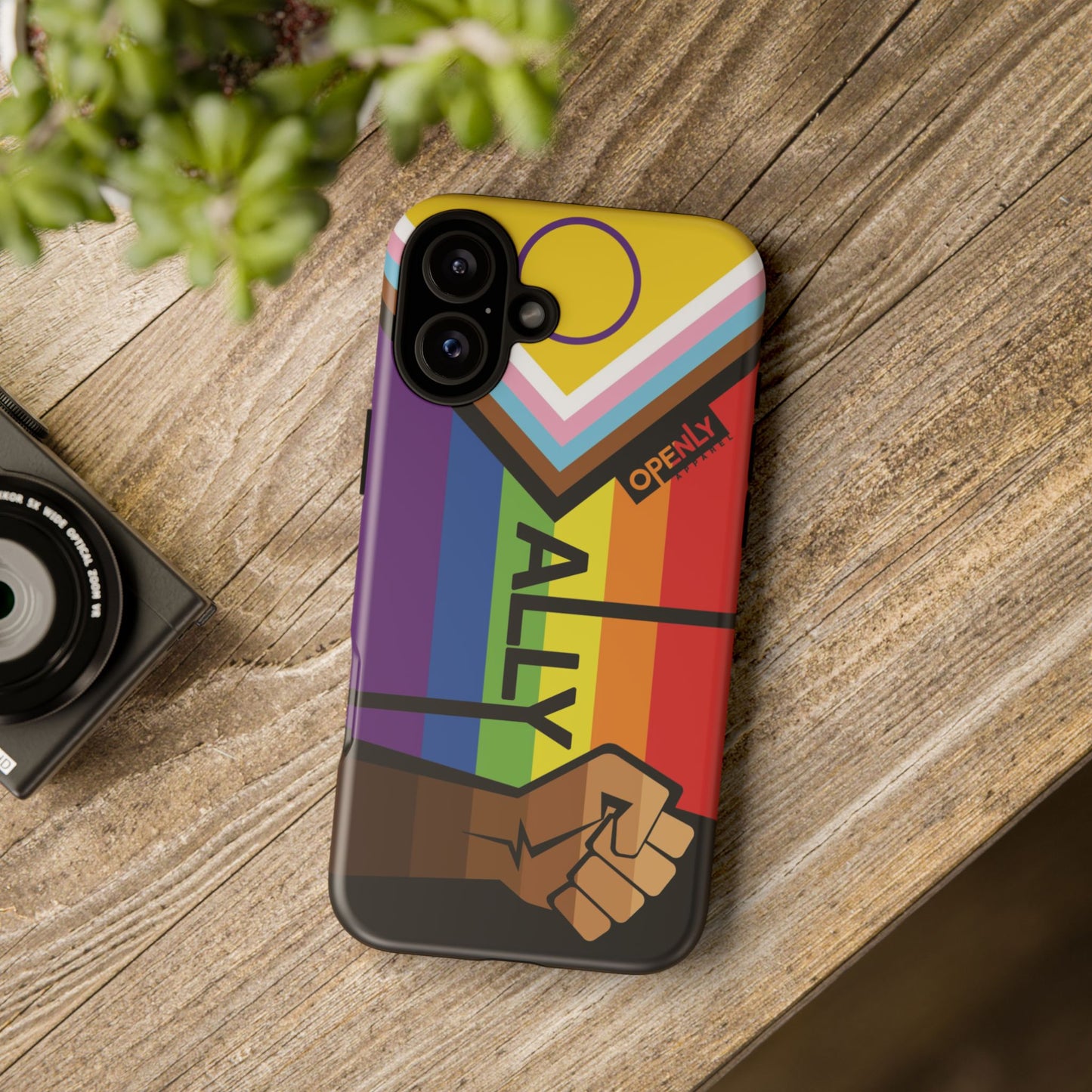 Ally Phone Case - Openly: Ally Design for LGBTQ+ & BIPOC Supporters