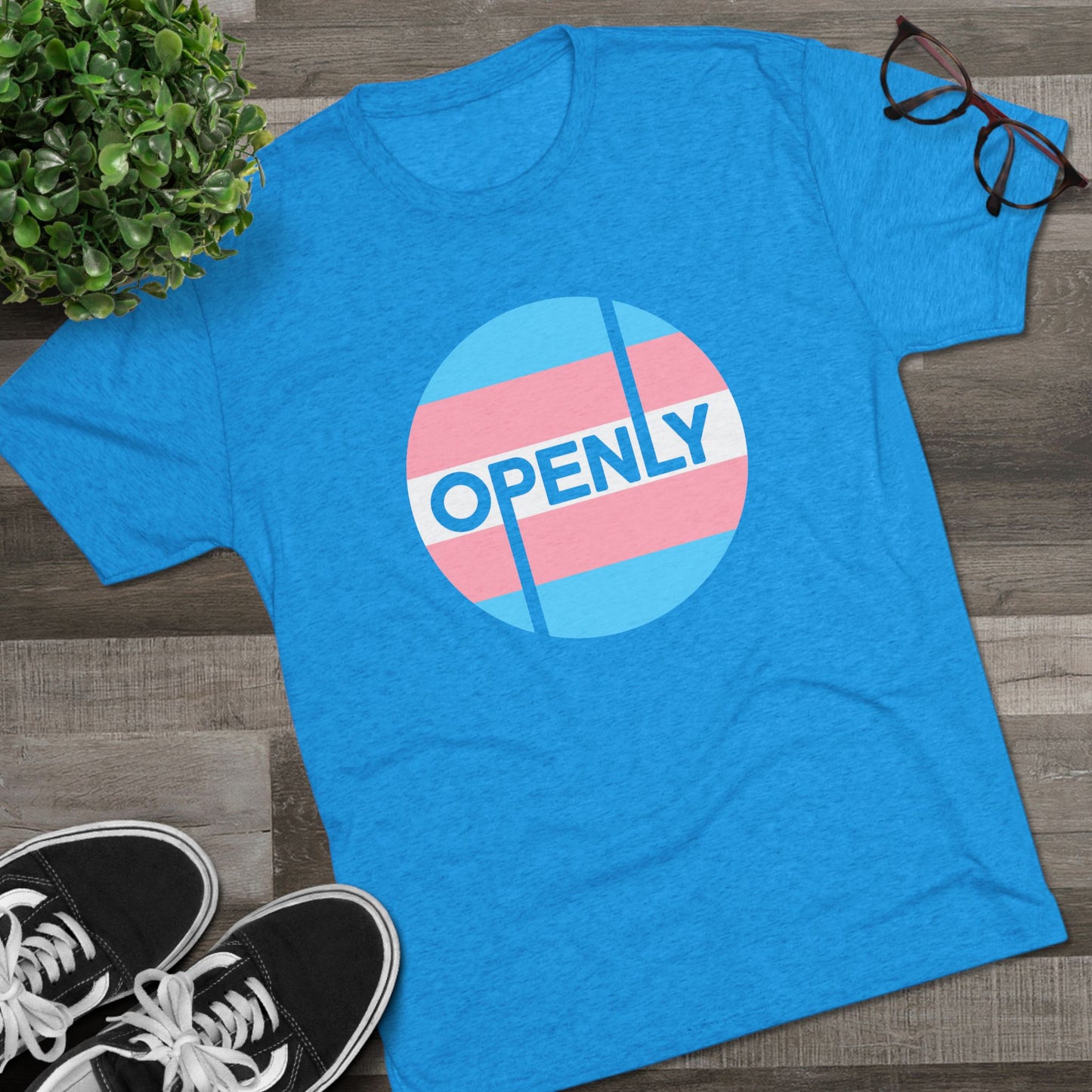 Openly Trans Unisex Tri-Blend Crew Tee
