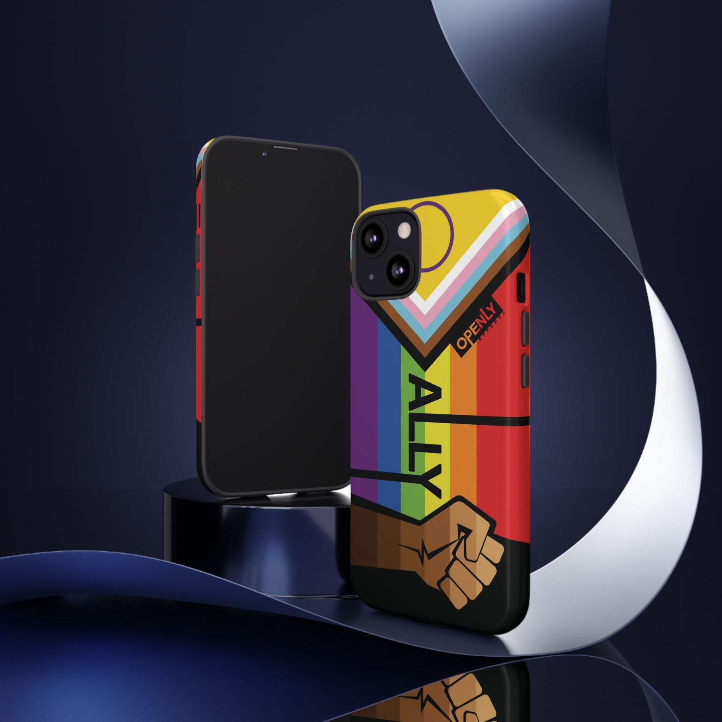 Ally Phone Case - Openly: Ally Design for LGBTQ+ & BIPOC Supporters