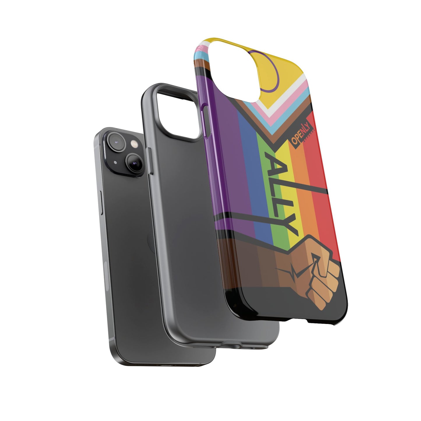 Ally Phone Case - Openly: Ally Design for LGBTQ+ & BIPOC Supporters