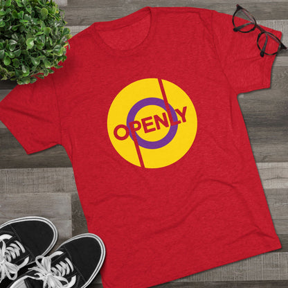 Openly Intersex Unisex Tri-Blend Crew Tee