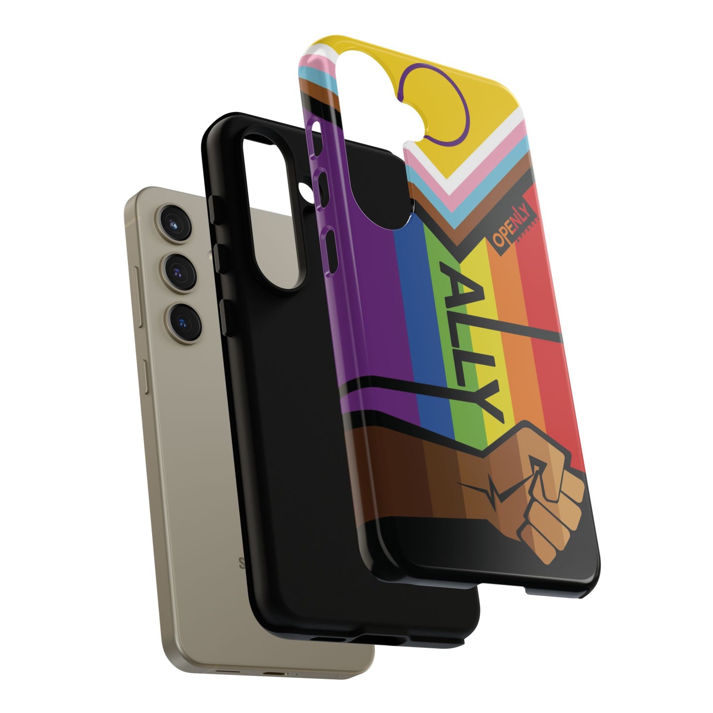 Ally Phone Case - Openly: Ally Design for LGBTQ+ & BIPOC Supporters