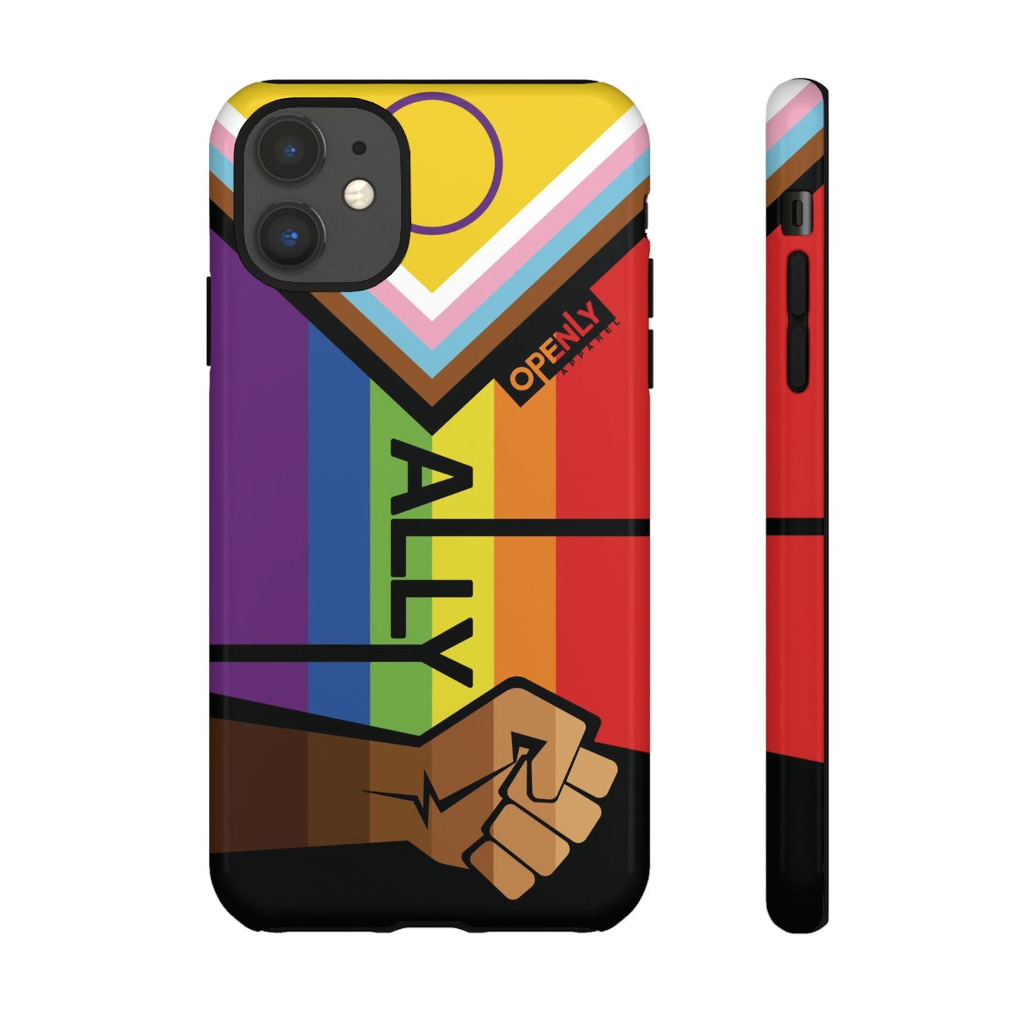 Ally Phone Case - Openly: Ally Design for LGBTQ+ & BIPOC Supporters