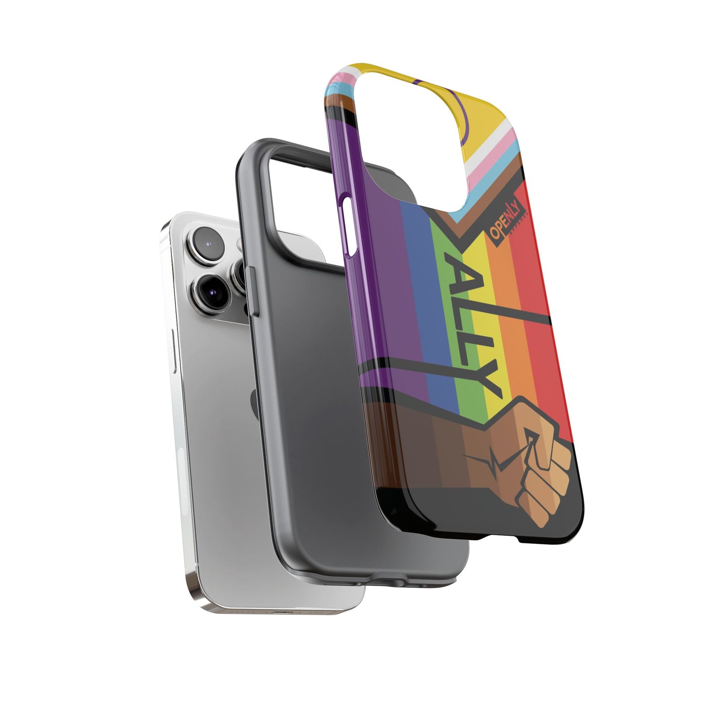 Ally Phone Case - Openly: Ally Design for LGBTQ+ & BIPOC Supporters
